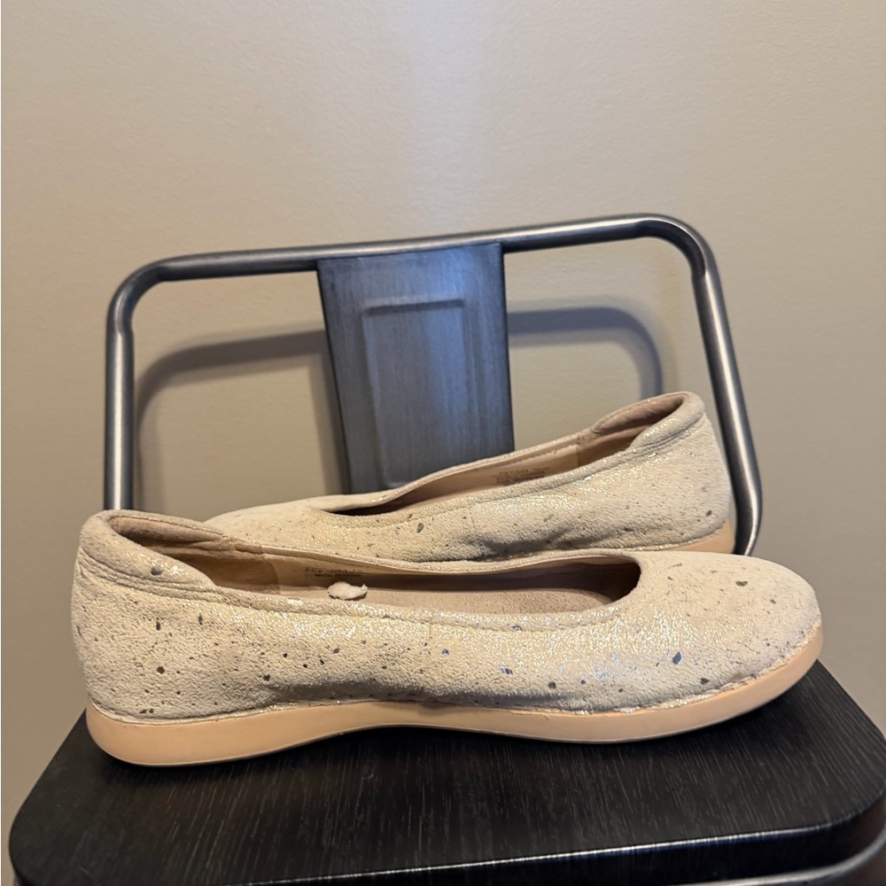 Alegria Leather Comfort Ballet Flats Cream Speckled Women’s 10 - Picture 6 of 12